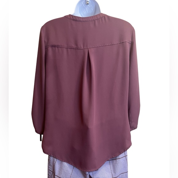 New York & Company blouse and cropped pants Size S/6 mauve and purple - Picture 4 of 8